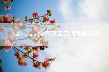 河池中国冠军品牌是真的吗