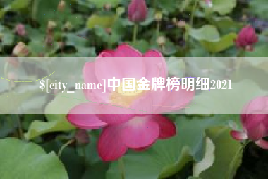 河池中国金牌榜明细2021