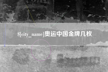 河池奥运中国金牌几枚