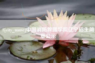 河池中国消防救援学院辽宁招生简章公示
