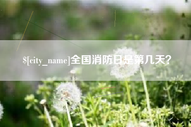 河池全国消防日是第几天？