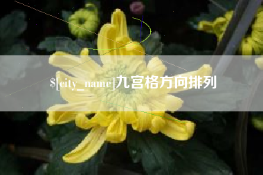 河池九宫格方向排列