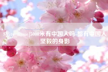 河池5000米有中国人吗-都有中国人坚毅的身影