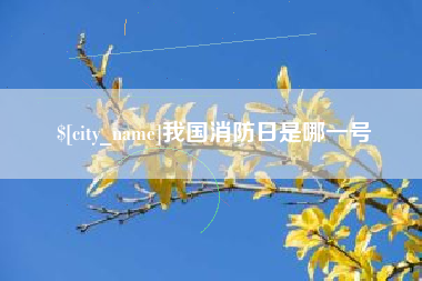 河池我国消防日是哪一号