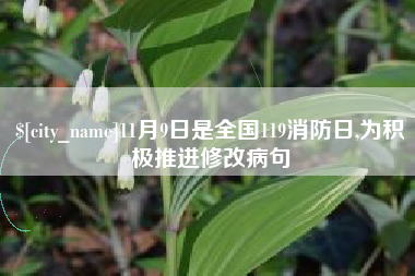 河池11月9日是全国119消防日,为积极推进修改病句
