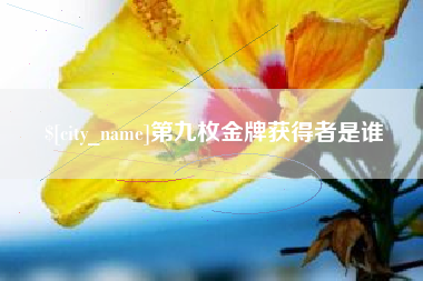 河池第九枚金牌获得者是谁