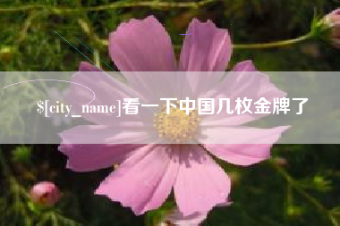 河池看一下中国几枚金牌了