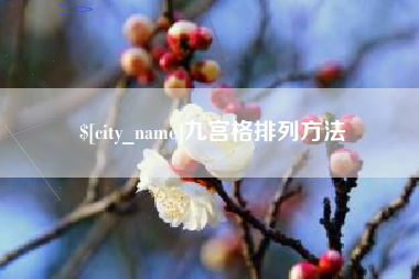河池九宫格排列方法