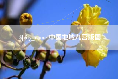 河池中国地域九宫版图
