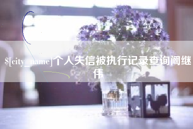 河池个人失信被执行记录查询阚继伟