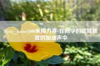 河池600米接力赛-在同学们震耳欲聋的加油声中