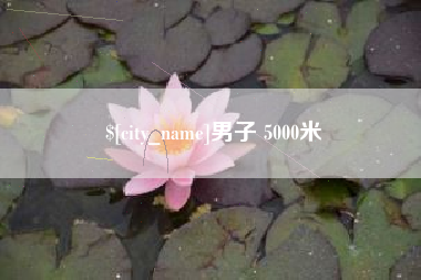 河池男子 5000米