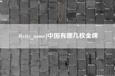 河池中国有哪几枚金牌