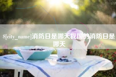 河池消防日是哪天我国的消防日是哪天