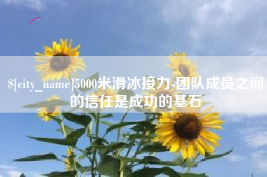 河池5000米滑冰接力-团队成员之间的信任是成功的基石