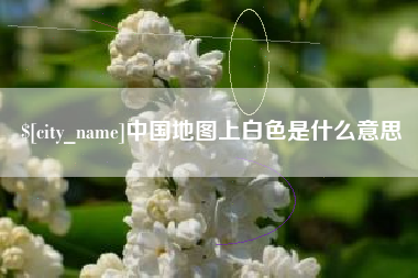 河池中国地图上白色是什么意思