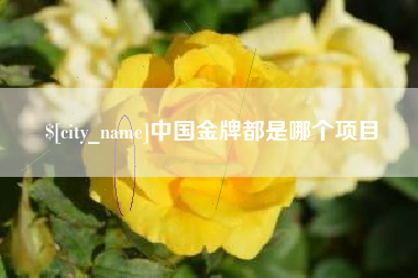 河池中国金牌都是哪个项目