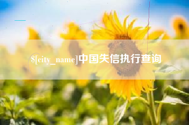 河池中国失信执行查询