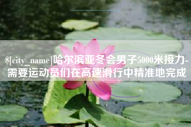 河池哈尔滨亚冬会男子5000米接力-需要运动员们在高速滑行中精准地完成