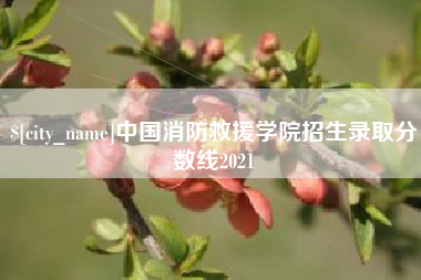 河池中国消防救援学院招生录取分数线2021