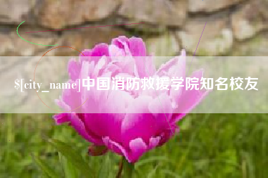 河池中国消防救援学院知名校友