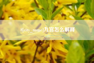 河池九宫怎么解释
