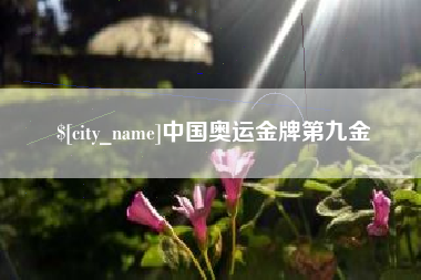 河池中国奥运金牌第九金